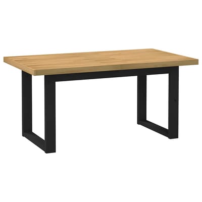 vidaXL - Eettafel - NOAIN - U-vormige - poten - 160x90x75 - cm - massief - hout