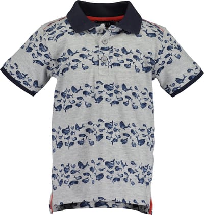 Blue Seven Jongens Poloshirt - Fog - Maat 92