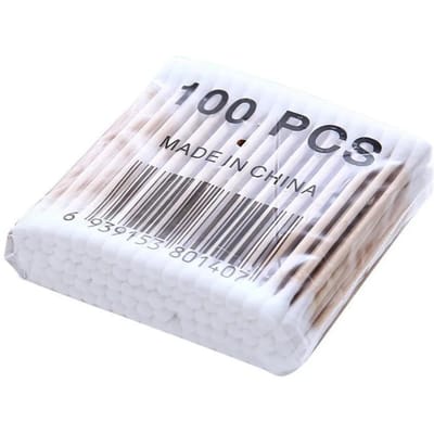 100/500/1000 Stuks Dubbelzijdige Wegwerp Make-up Wattenschijfjes Zachte Wattenschijfjes Voor Medisch Houten Stokjes Neus Oren Schoonmaakgereedschap