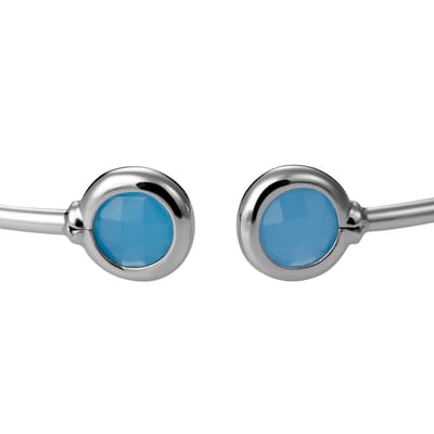 Orphelia ZA-7403 - Armband Bangle - Zilver 925 - Sea Blue Glass - 58 mm