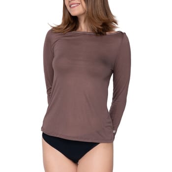 T-Shirt Lange Mouw Luna Splendida Kasjmier top met lange mouwen Touch Splendida