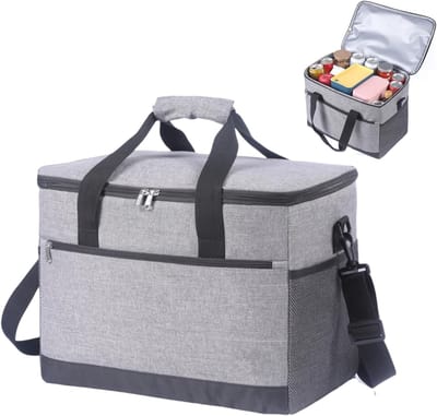 41 × 26 × 30 cm - geïsoleerde koeltas - waterdicht - voor winkelen - barbecue - camping - reizen