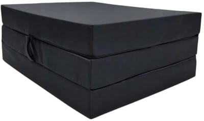 Logeermatras 80x200x10 cm H3 – Opvouwbaar Vouwmatras met Draagtas – Schuimmatras voor Volwassenen, Camper en Logeerkamer, grafiet