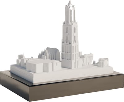 Fiastra 3D stadslandschap Utrecht - kado Utrecht - Cityframe - 150 x 100 mm