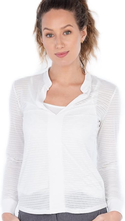 Func Factory dames longsleeve Shirt Tinna wit 44