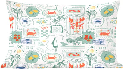 Sierkussens - Kussentjes Woonkamer - 60x40 cm - Zee - Sfeer - kreeft - Citroen