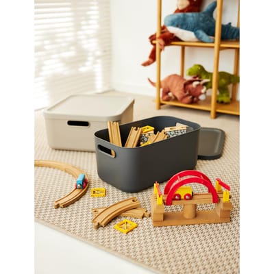 Decoratie opbergbox Albula Light 20 L antraciet