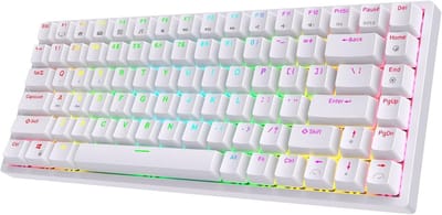 Draadloos Mechanisch Gamingtoetsenbord - 75%, RGB Verlichting, Hot-Swap Compatibel