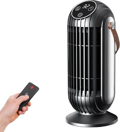 Elektrische Kachel Voor Binnen 1500W– Oververhittingsbeveiliging | Uitschakeling bij kantelen - Touchscreen | Afstandsbediening - Met Snelle Opwarming En Oververhittingsbeveiliging – Voor Grote Kamers Kantoor Slaapkamer En Badkamer