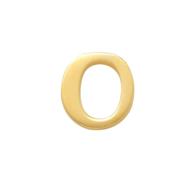 New Bling 9NBG-902O Gouden Letter Oorknop O - 1/2 paar - 14 Karaat - 3,6mm - Oorbel - Cadeau voor haar - Goud