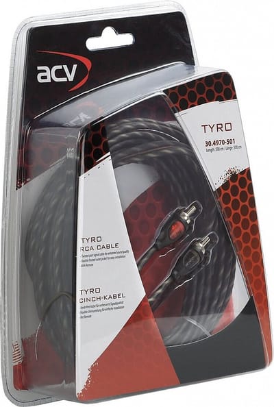 RCA kabel TYRO Economy Line 500cm met remote kabel