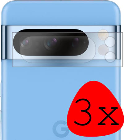 Camera Lens Protector - 3 Stuks Geschikt voor Google Pixel 8 Pro - Camera Screenprotector Beschermglas - Gehard Glas - Tempered Glass - Screen Protector