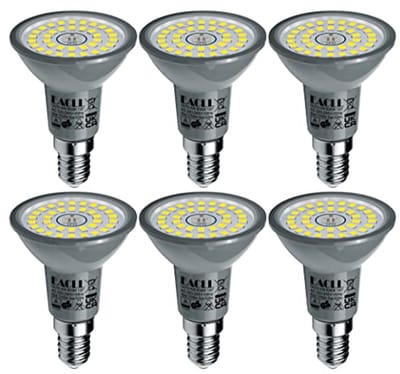 E14 LED Lamp Koel Wit 6W Gelijk aan 100W Halogeenlampen 6-pack Verlichting 6000K 820lm