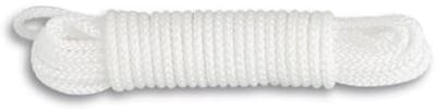 Gevlochten polypropyleen touw - 290 kg treksterkte - 5 mm diameter - 10 m lengte - wit