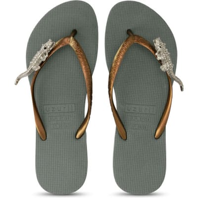 Uzurii | Teenslippers | Dames | Legergroen | Maat 37/38