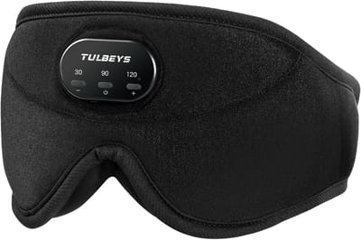 Slaapkoptelefoonmasker met Bluetooth - Lichtblokkerend Zijde 3D Oogmasker voor Rustgevende Slaap