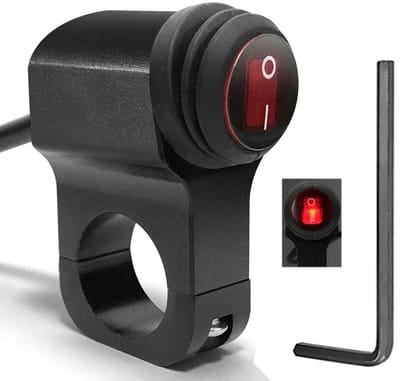 Motor Stuurschakelaar ATV Lichtschakelaar 12V CNC Aluminium Waterdicht voor Motorfiets en Fiets