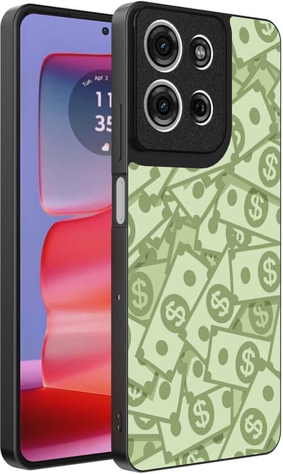 Geschikt voor Motorola Edge 50 Pro Telefoonhoesje met Geld Opdruk - TPU Backcover Case With Money Design - Smartphonica geschikt voor Motorola Edge 50 Pro