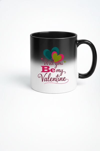 Magische Valentijn Mok - 'Will you Be my Valentine' Warmtegevoelige Cadeau Mok