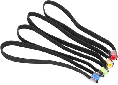Set van 4 Tippet Spoelen met Elastische Stof voor Lichtgewicht Vissen, Accessoires voor Tackle en Visgerei