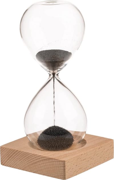 Magnetische Zandloper met Gekleurd Ijzerzand - Elegante Timer en Decoratie voor Thuis