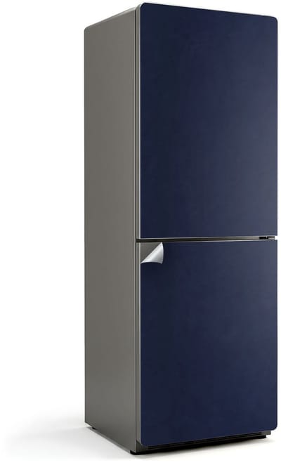 Wallfluent Koelkaststickers - donker marineblauw Koelkast Folie - 70 cm x 190 cm - Donker Marineblauw Koelkaststickers - Waterdichte Koelkast Sticker - Koelkast Versiering - Koelkast Decoratie Stickers - Koelkast Cover