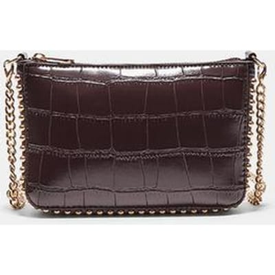 Stradivarius Mini bolletjeshandtas met krokomotief  Bruin OS