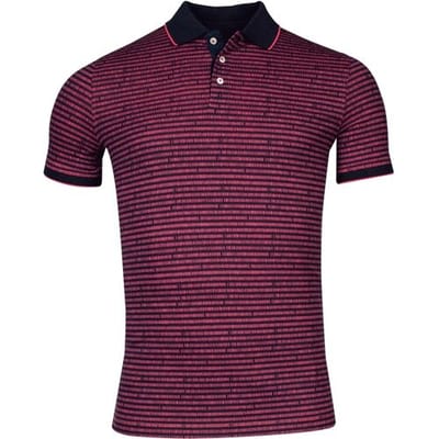 Baileys Polo Allover Stripe Colored Background Mid Cerise / male