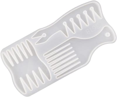 Kam Gietmal - Siliconen Vorm - Unieke Kam Maken - Flexibel en Duurzaam - 25 x 12 cm - Zoals Getoond