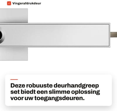 Dailygoods- Slotset Robuuste Metalen Constructie - Deurslot Binnendeur - Deurslot Buitendeur - Deurklink Vergrendeling - Vingerafdrukdeur - Eenvoudige Installatie