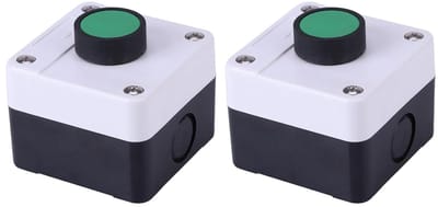 Drukknopschakelaar Station - Bedieningsschakelaar - Automatische Deuren - IP54 Waterdicht - 2 Stuks - Zwart