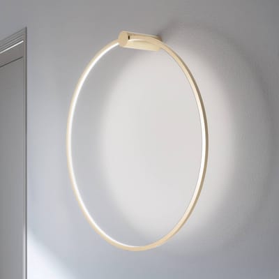 Milagro Lighting LED wandlamp Saturno, goud, Ø 80 cm, metaal, 4.000 K