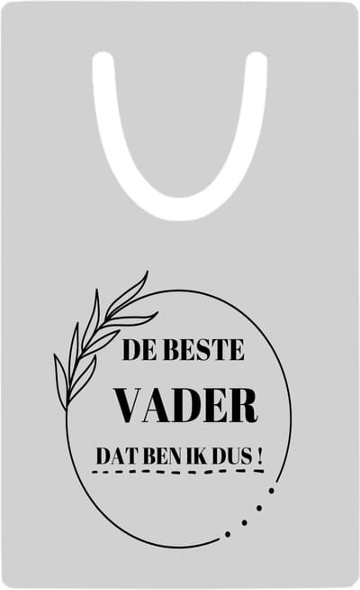 Hacebo® - de beste vader dat ben ik dus metalen boekenlegger - Vader - papa - vader cadeautjes - vaderdag - verjaardag - geschenk - kado Bladwijzer boekenleggers - 7.6 cm x 5cm