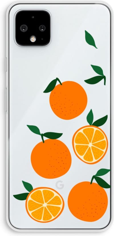 Case Company® - Hoesje geschikt voor Google Pixel 4 XL hoesje - Will you be my clementine - Soft Cover Telefoonhoesje - Bescherming aan alle Kanten en Schermrand