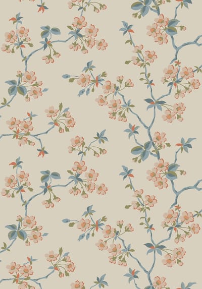 Boråstapeter Vliesbehang 4176 - Alla Tiders Hus - Botanisch Beige - 53cm x 10.05m