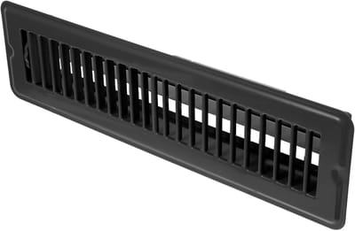 Vloerroosters - Ventilatieroosters - Verwarming ventilatie - Beloopbaar metalen rooster - 34x9.5cm - Zwart