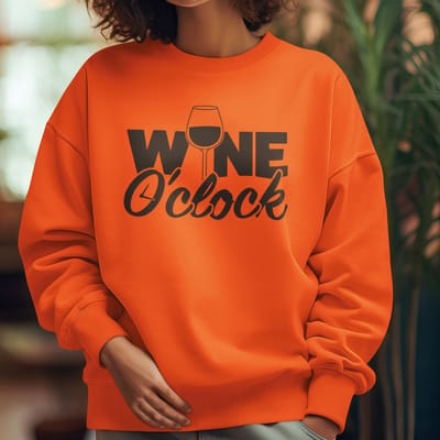 Oranje Koningsdag Trui Wine O'clock XS