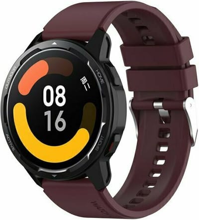 By Qubix - 22mm - Siliconen sportband - Wijnrood - geschikt voor Huawei Watch 3 / 4 / 5 (pro) - 46mm & geschikt voor Huawei Watch GT / GT 2 / GT 3 (pro) / GT 4 (pro) / GT 5 (pro) / GT 6 (pro) 46mm / Ultimate / Ultimate 2