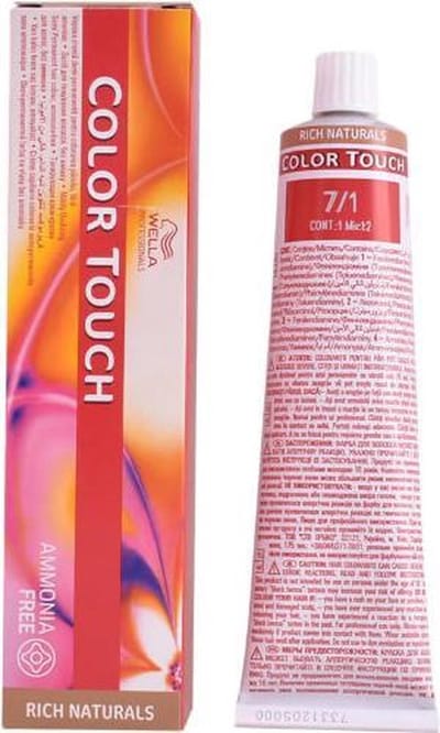 Vopsea Semipermanenta Wella Professionals Color Touch 7/1, Blond Mediu Cenusiu, 60ml