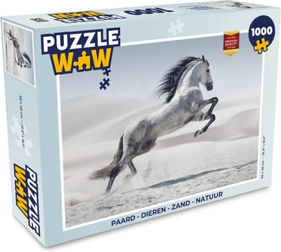 Puzzel Paard - Dieren - Zand - Natuur - Legpuzzel - Puzzel 1000 stukjes volwassenen
