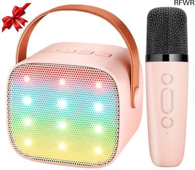 RFWR® Draadloze Karaoke Machine voor Kinderen met Bluetooth en LED Verlichting