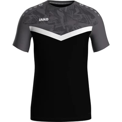 Jako Iconic T-Shirt Kinderen - Zwart / Antraciet | Maat: 116
