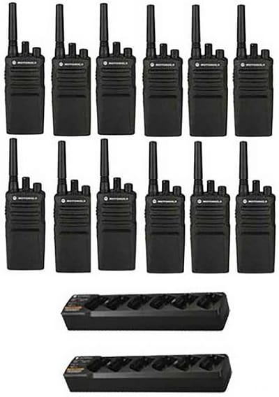 Set van 12 Motorola XT420 UHF IP55 PMR446 Portofoon met 2 multiladers