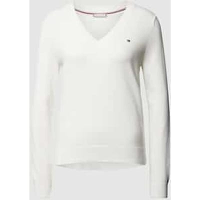 Pullover met normaal model en effen design