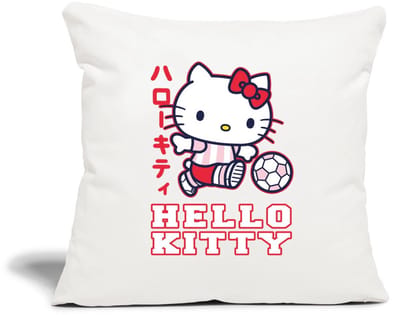 Hello Kitty Speelt Voetbal Sierkussenhoes, 45 x 45 cm