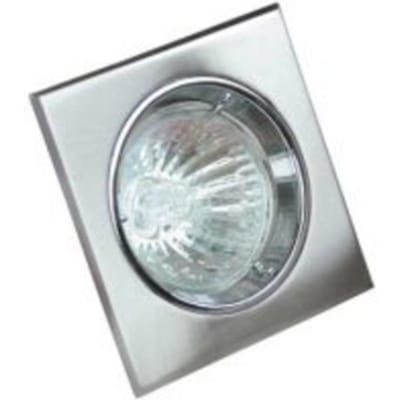 Vierkante richtbare witte spot houder voor GU10 en MR16 Dim. 80x80mm