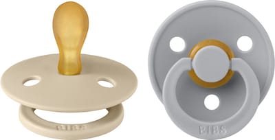 BIBS - Colour Fopspeen - Symmetrisch - Maat 1 - Vanilla/Cloud - Duopack