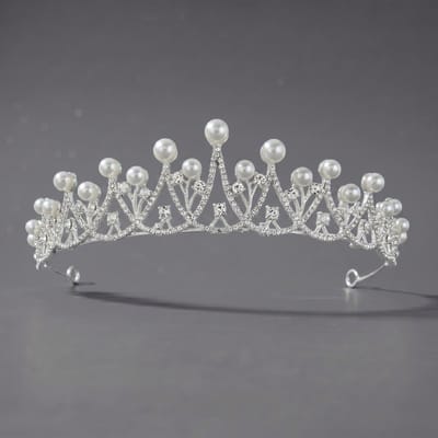 Kroon voor dames-Prinsessenkroon-Diadeem-Kroon-Strass-Elegant en Duurzaam - Geschikt voor Verschillende Gelegenheden-Haarsieraad-Stijl 66