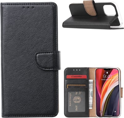 Cityhoesje - iPhone 13 mini - Bookcase incl. Pasjeshouder - Zwart