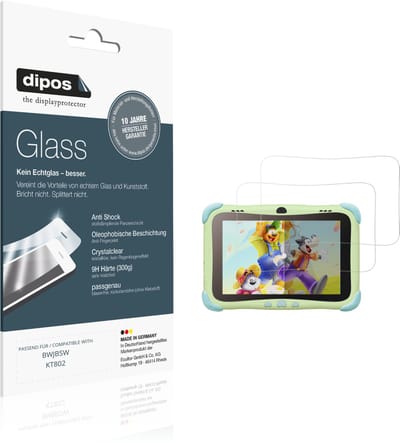 dipos – 2x Pantserfolie geschikt voor BWJBSW KT802 | 9H Screenprotector